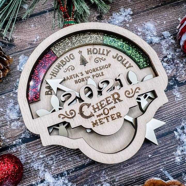 Décoration de Noël en forme de compteur de joie pour la vente par Born 2 Blossom Designs