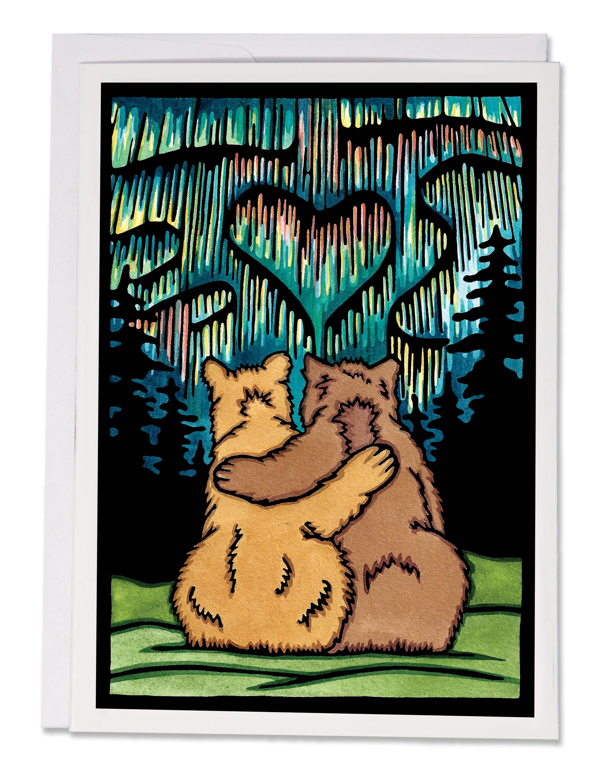 Sarah Angst Art - Wholesale Everyday Greeting Card - Greeting Card Under the Northern Lights2