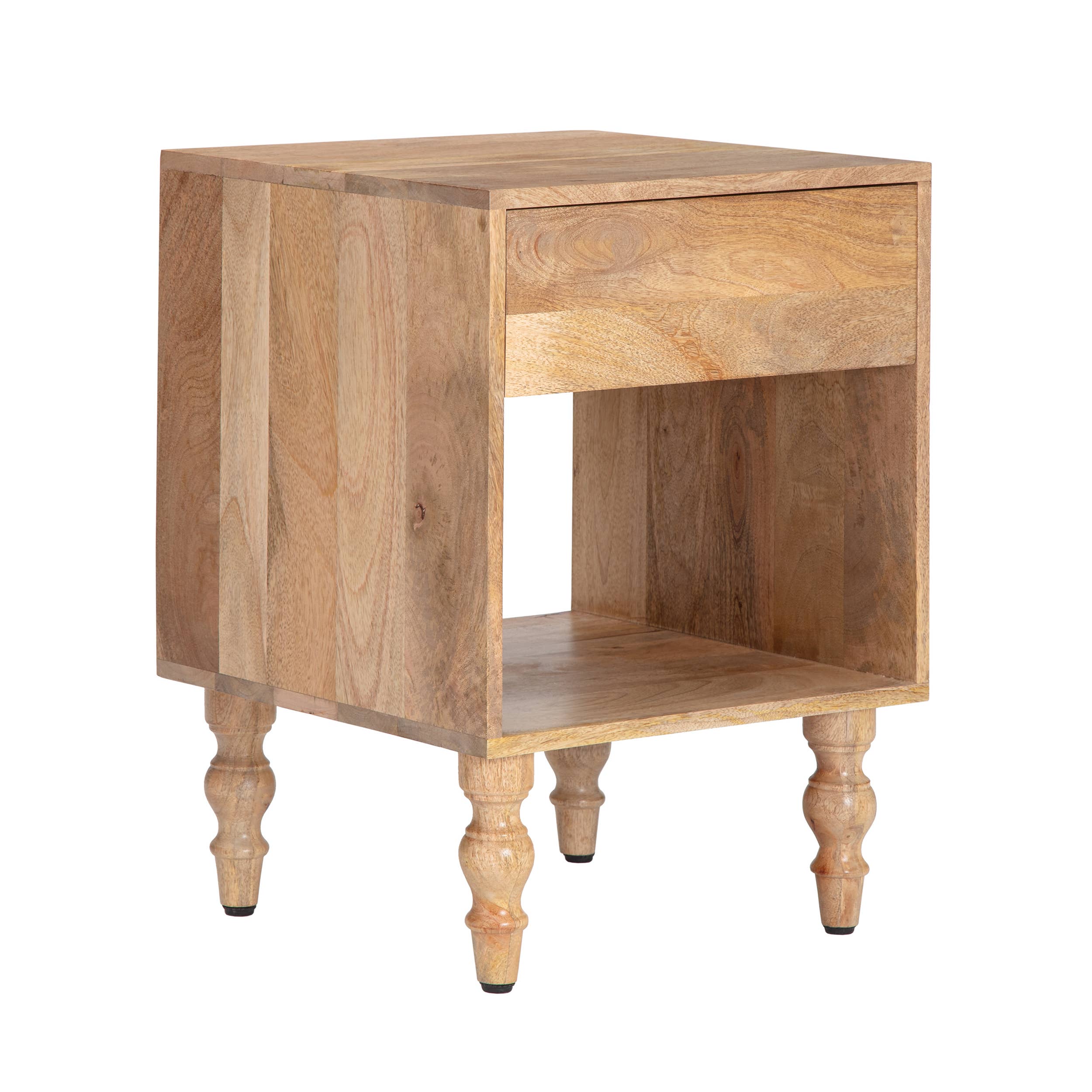 MH London - Wholesale Side Table - Rhonda Solid Wood Night Stand with Drawer2