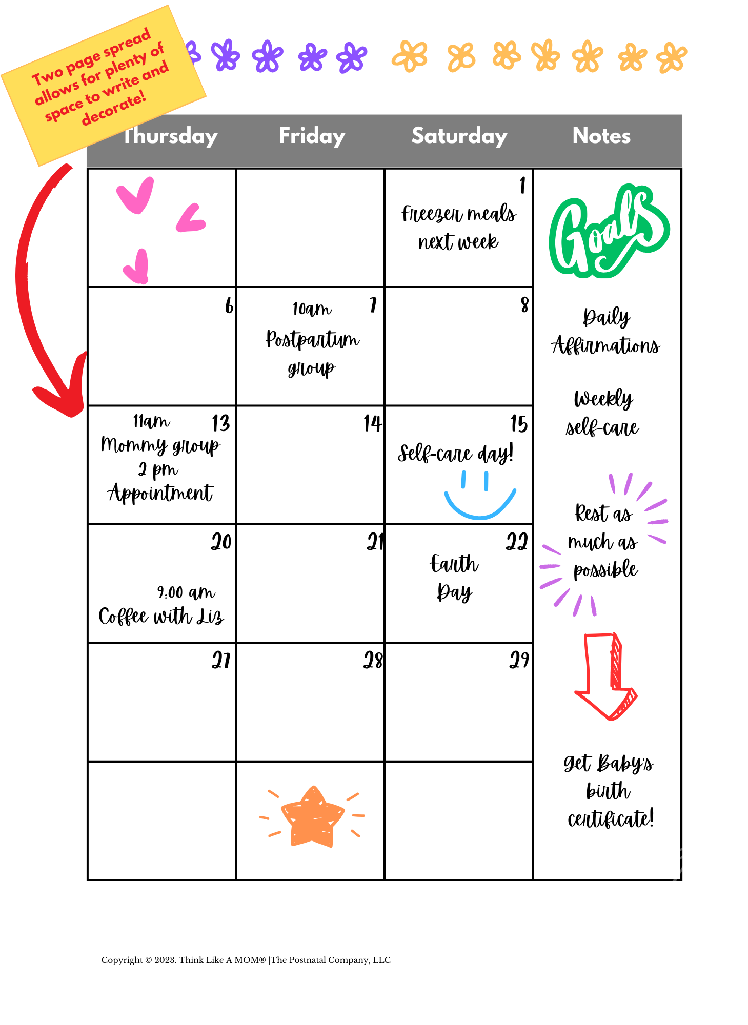 Think Like A Mom - Wholesale Planner - White Label/ Private Label Postpartum Planner6