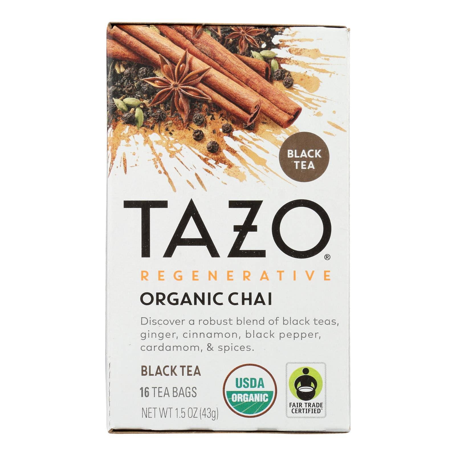 Ware Spark - Wholesale Tea Bags - Tazo Tea - Tea Chai - Case Of 6-16 Bag0