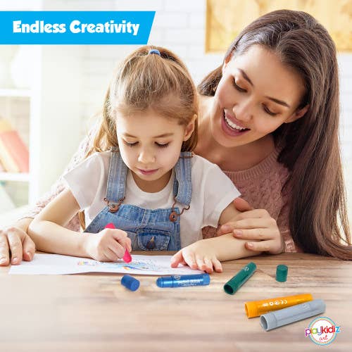 The Toy Group - Wholesale Paint Set - Playkidiz Paint Sticks, 12 Pack, Neon & Metallic Colors, Twi5