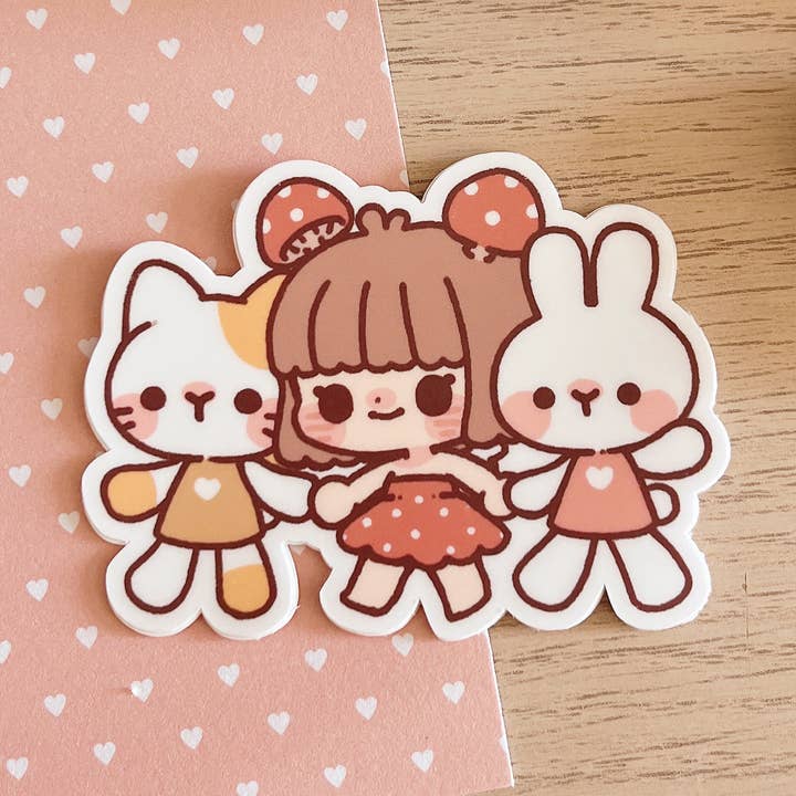 Svampflicka & Vänner Klistermärke för wholesale av Cherry Rabbit