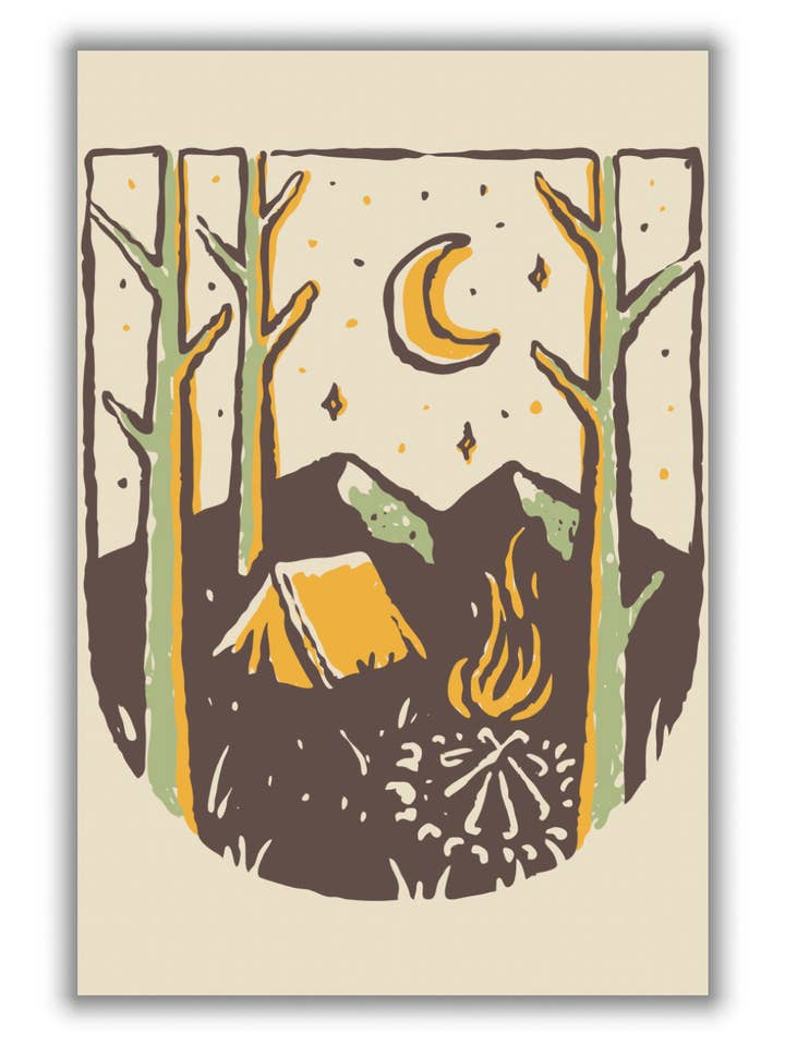 Kun Camp Vibes for engroshandel hos Stanley Print House