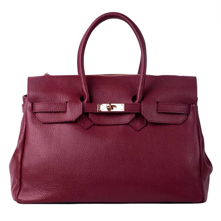 MODARNO - Wholesale Top Handle Bag - Women's - Modarno Birk Handbag in Genuine Leather 40x17x28 cm12