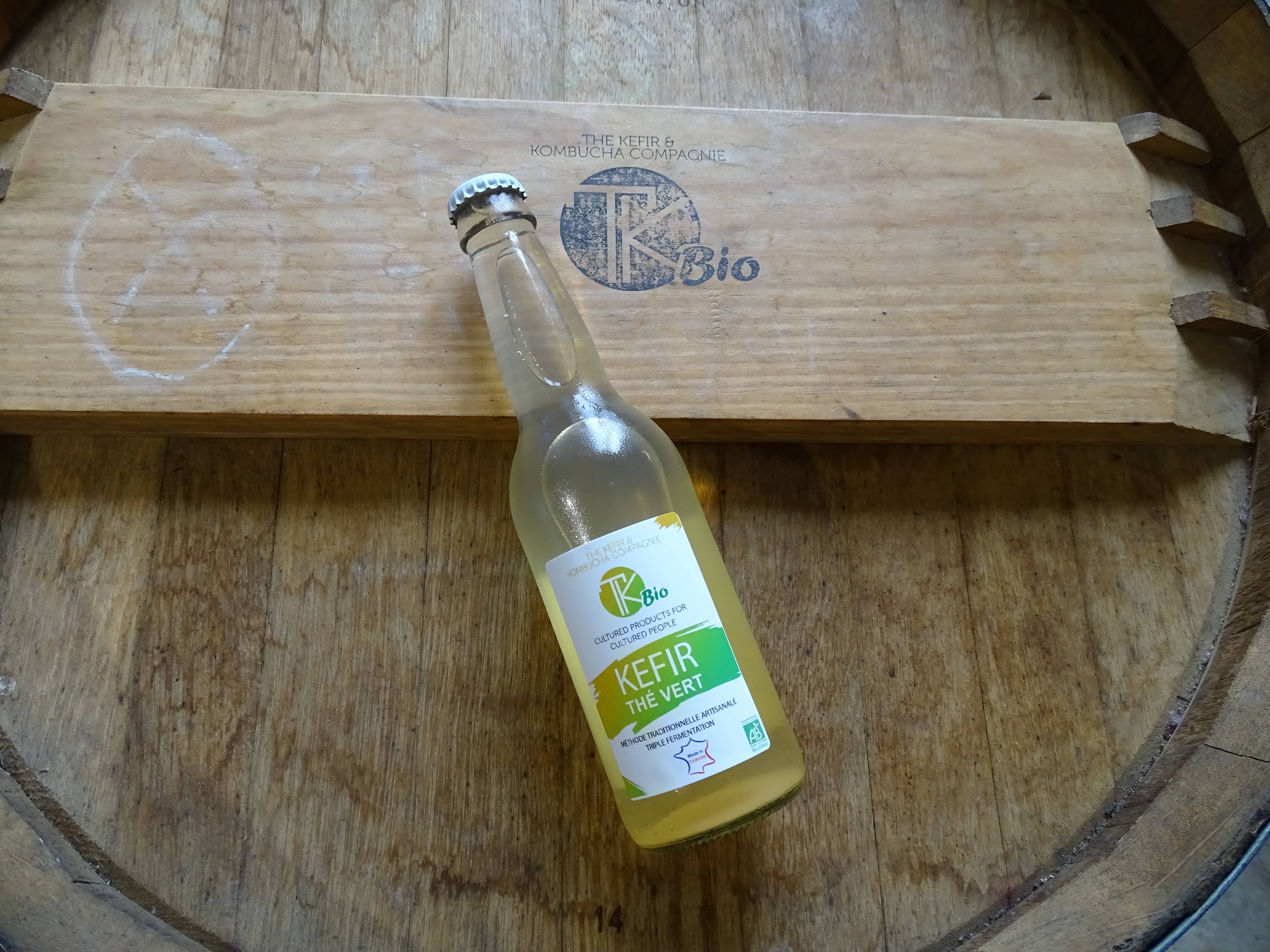 The Kefir & Kombucha Compagnie - Wholesale Kombucha - Kefir Green Tea - Probiotische en lichtzoete ijsthee 33cl BIO