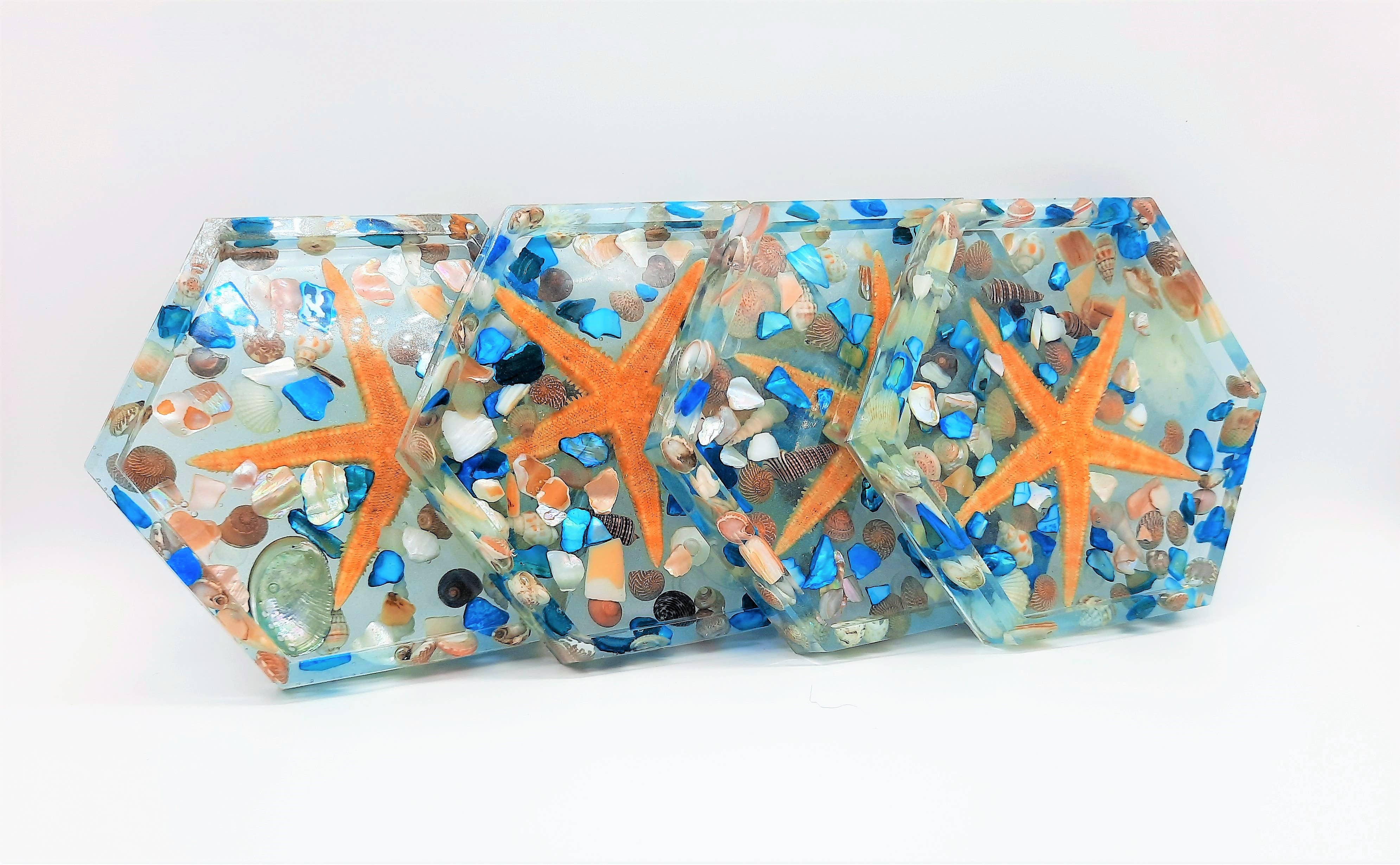 JEMS of the Sea - Wholesale Coasters - Handmade Eco-Friendly Resin Seashell Coasters9