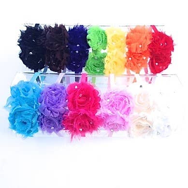 Sparkle Sisters by Couture Clips – wholesale Fashion Headband - Kids – Shabby Rosette Headband