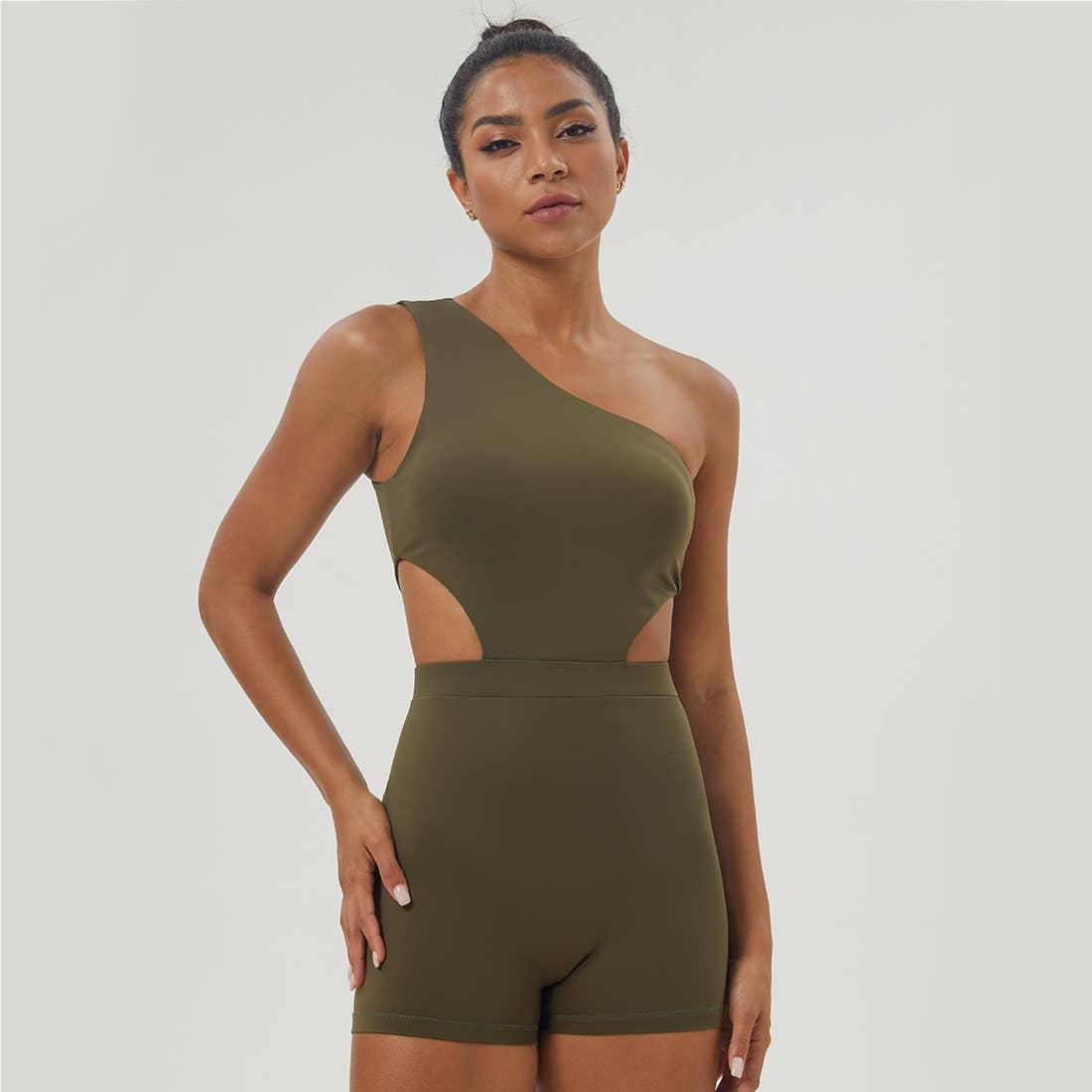 Sodalemon – Großhandel Jumpsuit – Damen – Einschultriger, elastisch gepolsterter Fitness-Yoga-Overall für Damen5