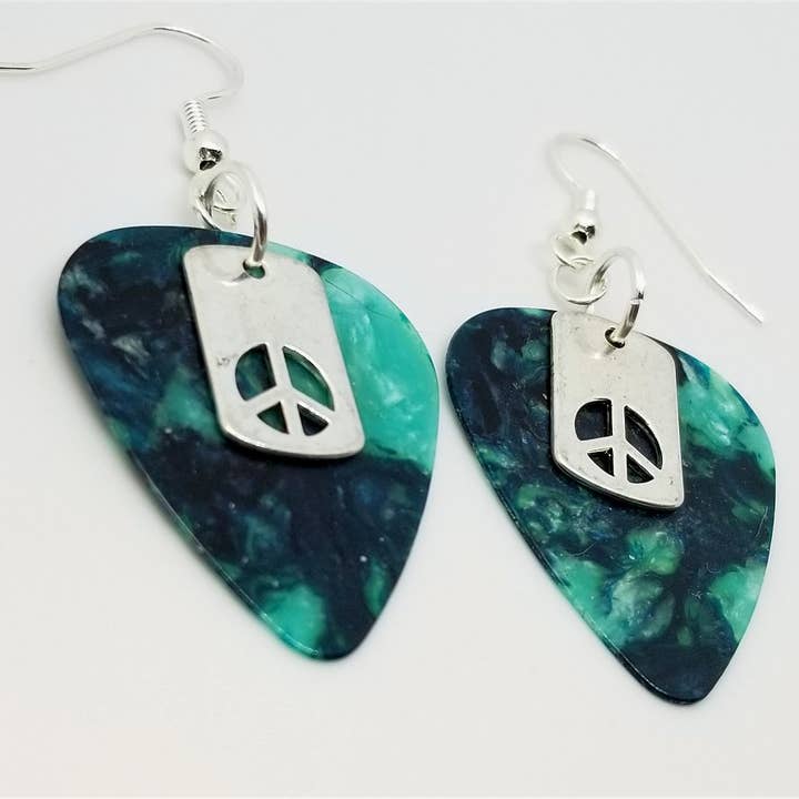 Simply Raevyn - Wholesale Dangle Earrings - Small Peace Sign Cut Out Charm Earrings12