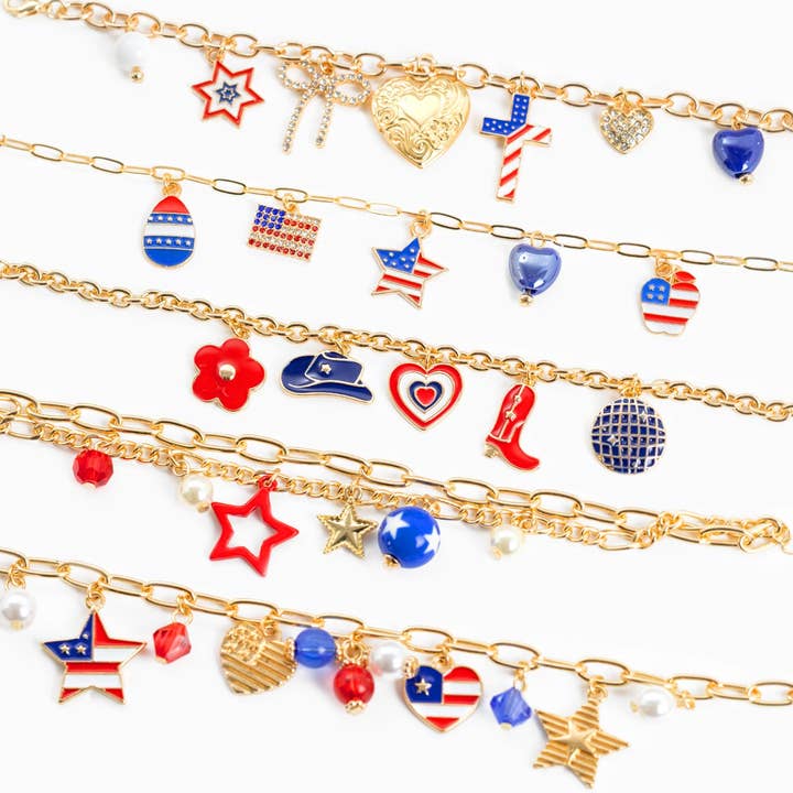 Sessori - Vendita all'ingrosso Braccialetto con ciondolo/pendente - Bracciale a catena con palla da discoteca Western Americana2