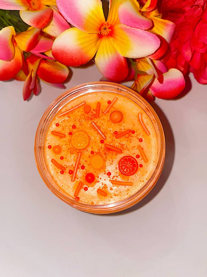 Orange Mimosa Sugar Scrub for wholesale by Mandatory Me Time