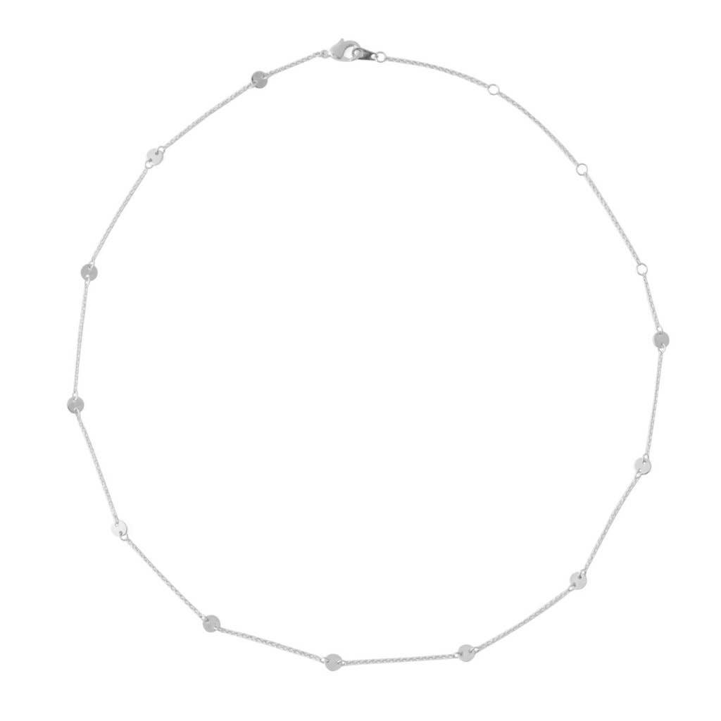 Honeycat Jewelry - Wholesale Link & Chain Necklace - Milky Way Disc Chain Necklace1