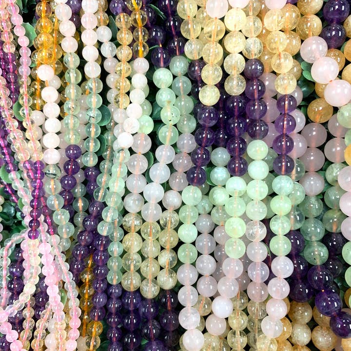 Crystal Healing Gemstone Strand, Chakra Natural Gemstones, R for wholesale by The Bead Bazaar