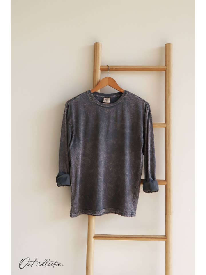 OAT COLLECTIVE - Wholesale T-Shirt - Women's - PREMIUM BASIC Mineral Washed Long Sleeve12