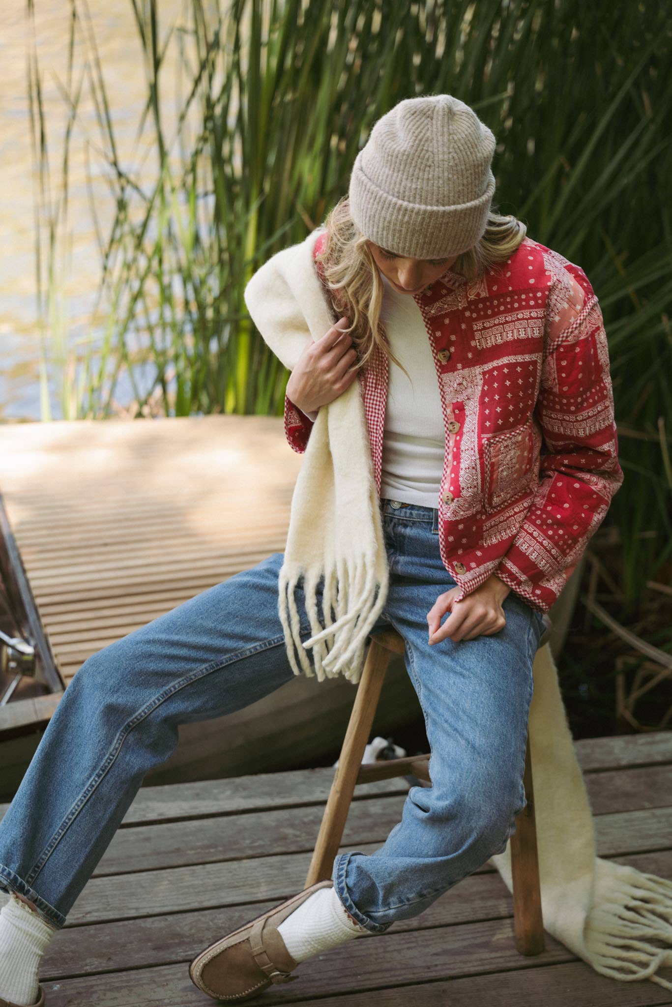 &MERCI - Wholesale Jacket - Women's - BANDANA PATCHWORK QUILTED JACKET MJK417524