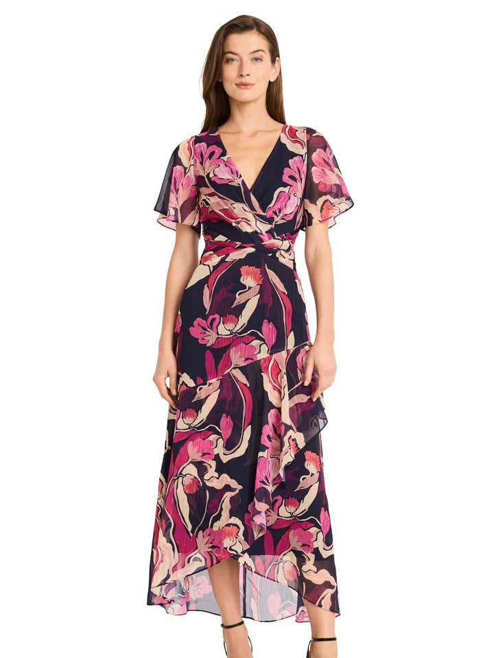 SHORT SLEEVE MIDI DRESS for wholesale by Maggy London Group