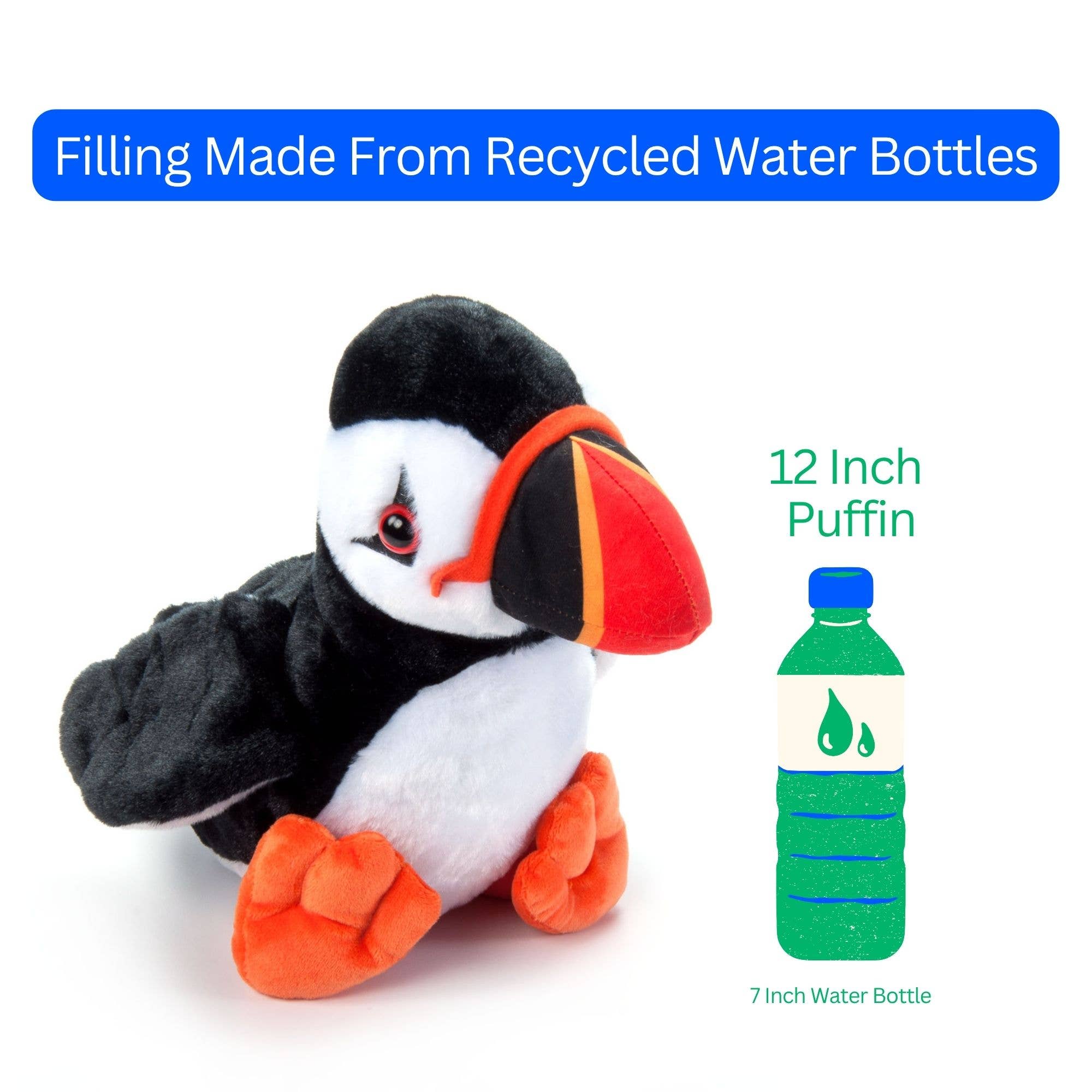 The Petting Zoo – wholesale Fyllda/plyschleksaker - Barn och baby – Wild Onez Puffin medium 30 cm1