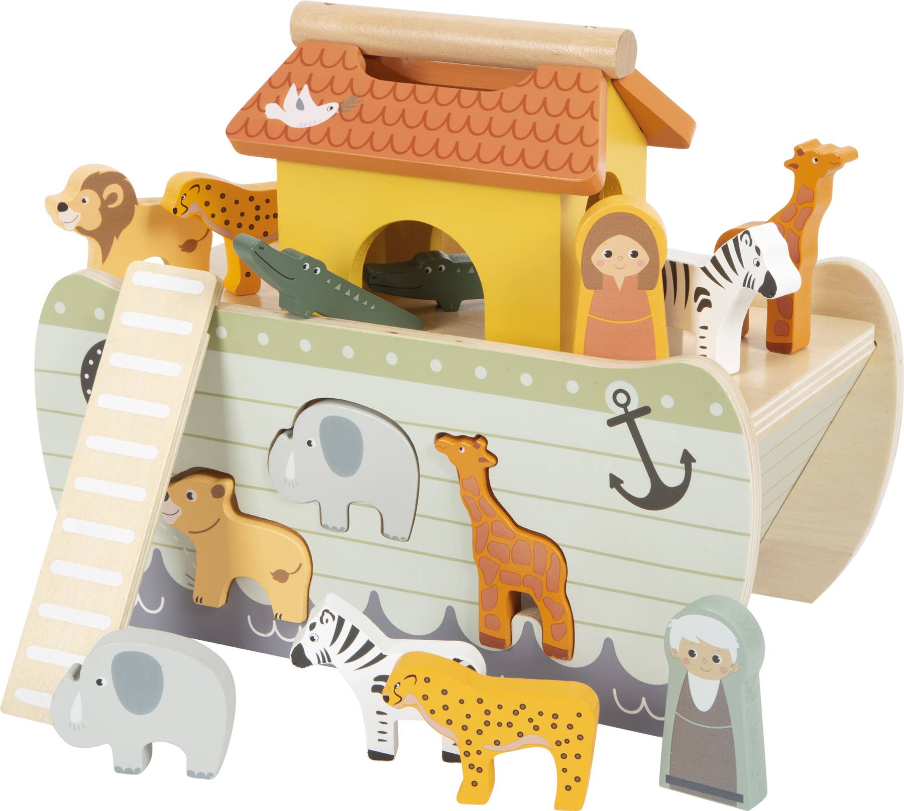 small foot – Engroshandel Legetøjssæt - Børn – Noas Ark-spil “Safari” | Stickgames | Træ1