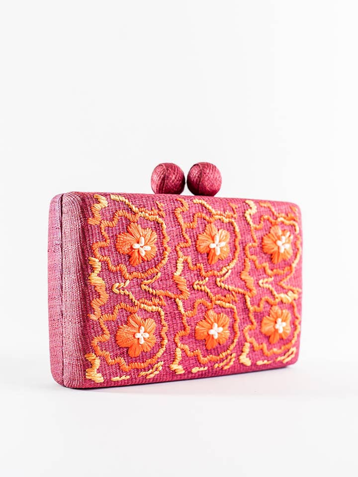 Gumamela Clutch for wholesale by Kasama