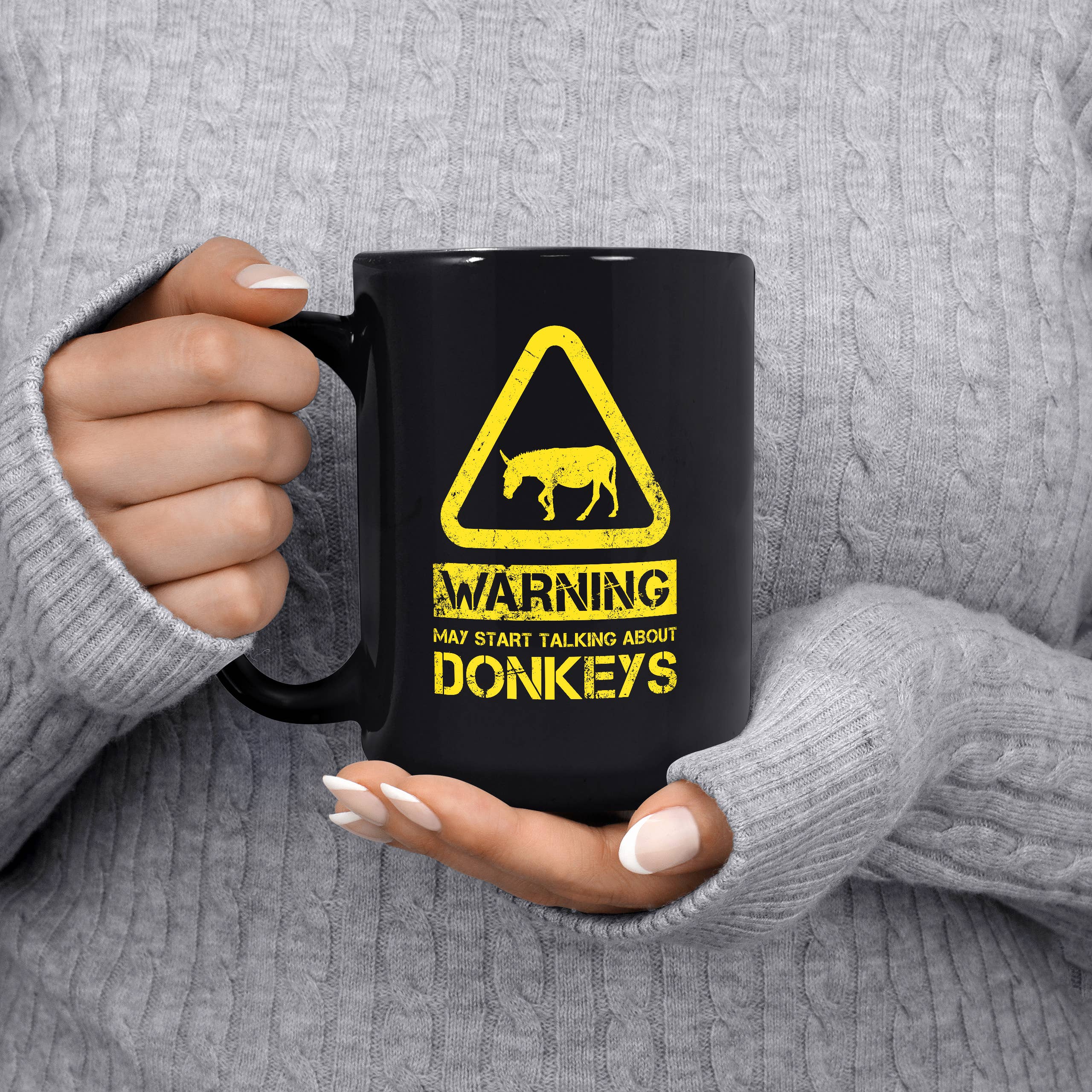 Mug Monster - Vendita all'ingrosso Tazza - Tazza Donkey - Warning May Start Talking About Donkeys13