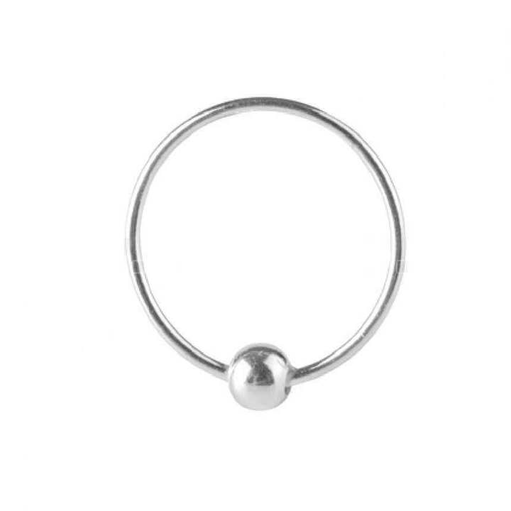 Sterling Silver Nose Ring with Ball for wholesale on Faire0