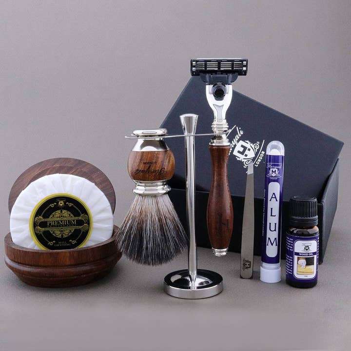 Haryali London – wholesale Shaving set/kit – Men's – Haryali's Wooden Range Shaving Kit12