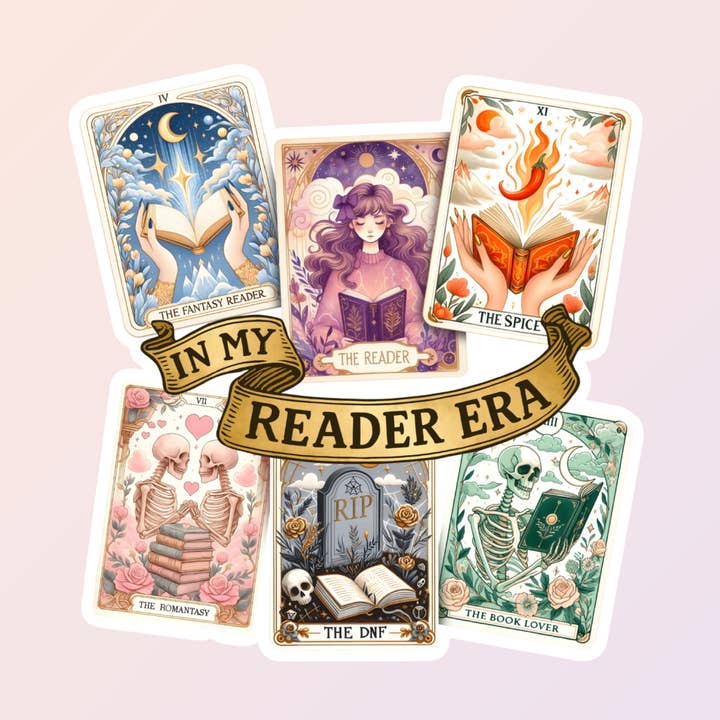 Pegatinas de lectura, En mi era de lector, Pegatinas de libros para venta al por mayor de Sorry Not Sorry Co