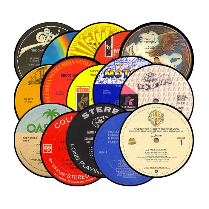 Tunes Company - Wholesale Coasters - Album Label Coasters