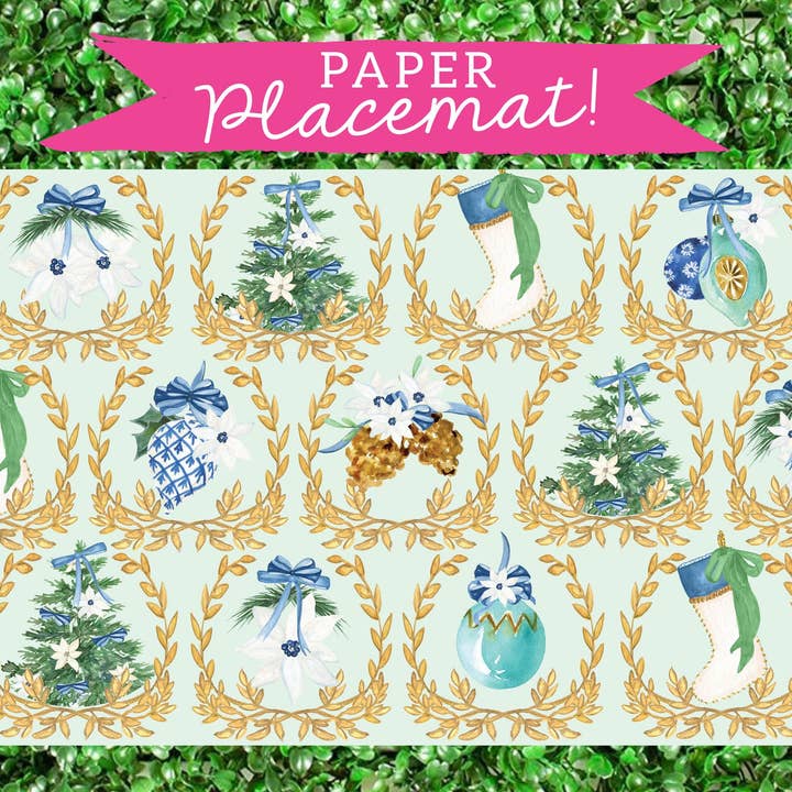 Favorite Things Holiday & Winter Themed Placemats for wholesale by billet-doux