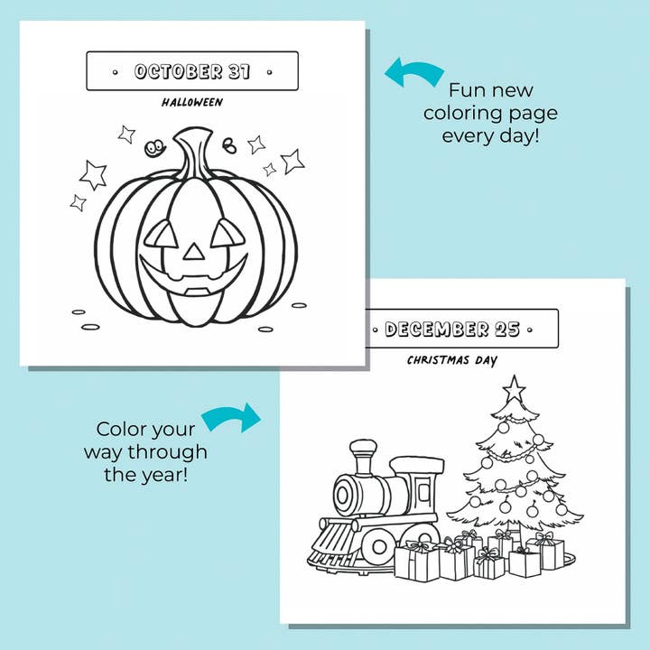 Eterna Goods - Wholesale Calendar – Child & baby - Kids Coloring Calendar2