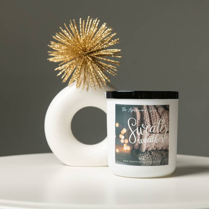 The Apothecary Shop Co. - Wholesale Jar/Filled Candle - Sweater Weather Soy Wax Candles3