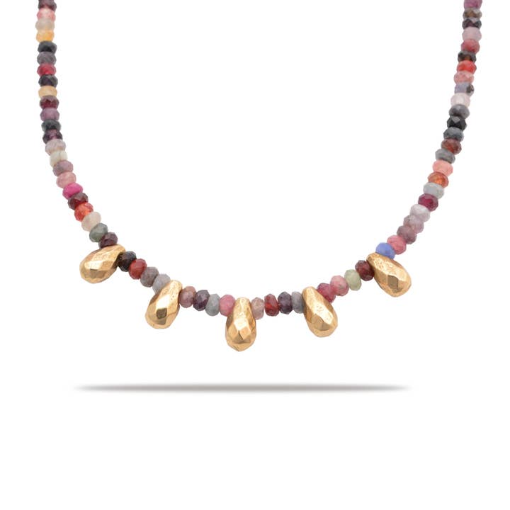 Spinel Traandruppels Ketting voor wholesale door Collection 1304