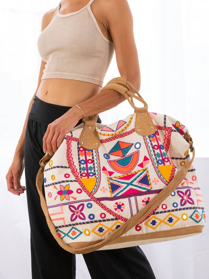 Sac Weekender multicolore pour la vente par Lovestitch
