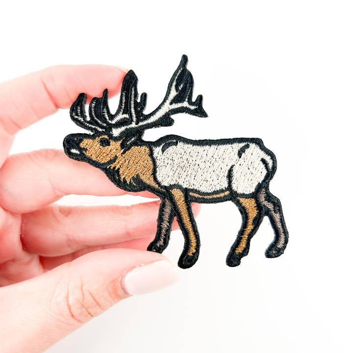 Field Trip Threads - Wholesale Patch - Elk Embroidered Iron On Patch Hunting Outdoors Camo Animal