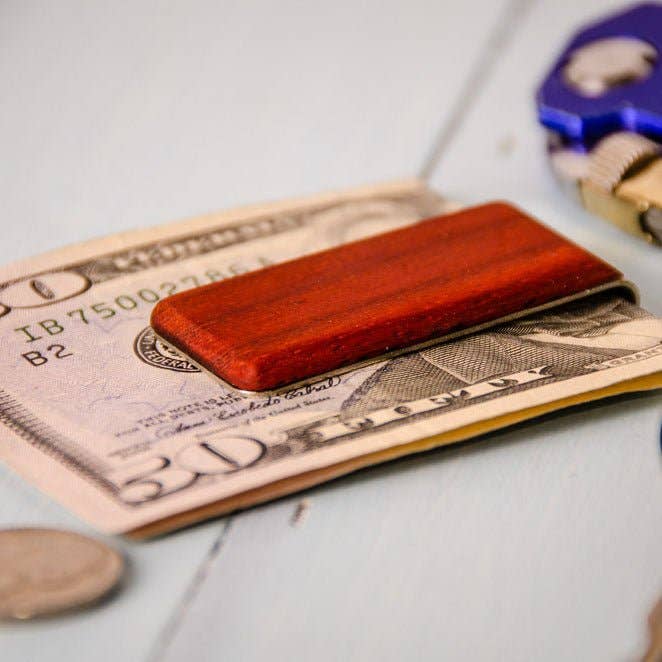 PRW Made - Wholesale Money Clip - Unisex - Personalized Wood Money Clip