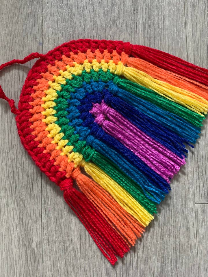 Crochet Bright Rainbow for wholesale by LOVEBOMBUK