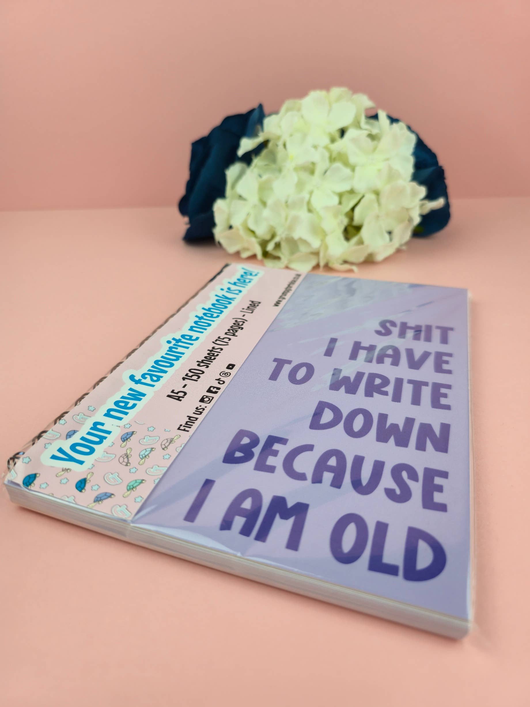 The Grumpy Tortoise - Wholesale Notebook - Spiral Notebooks | Shit I have to Write Down Notebook | Lined Journal | Gift |1