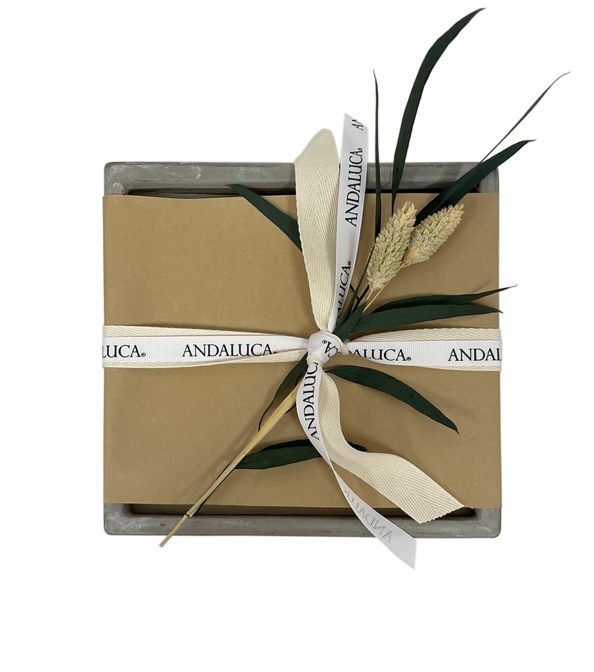 Andaluca - Wholesale Jar/Filled Candle - Cement Square Statement Candle4