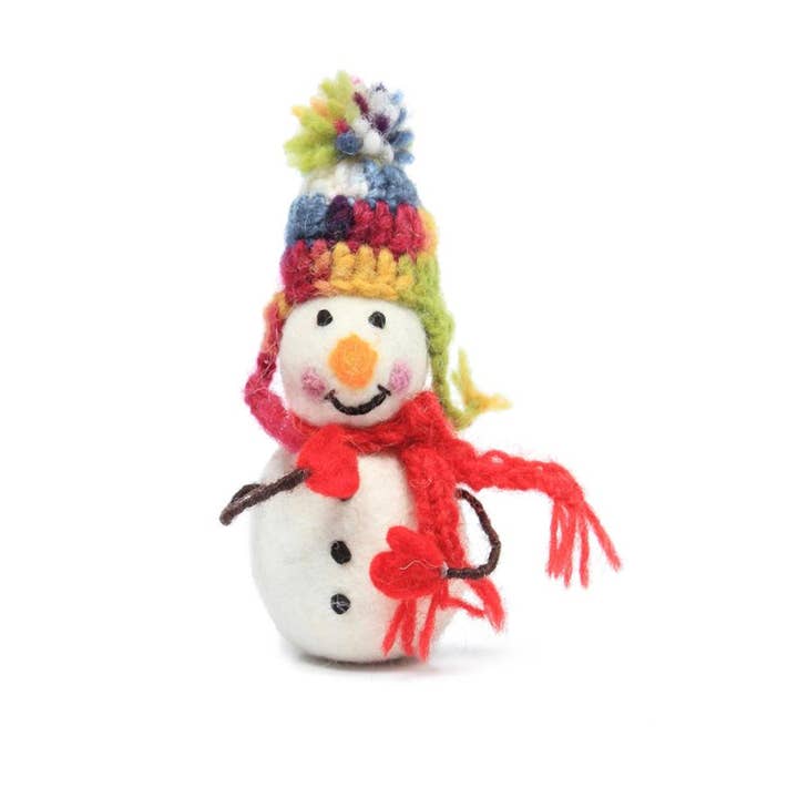 Ethical Global - Wholesale Ornament - Santa Unicorn, Snowman Felt Wool Ornaments Fair-Trade