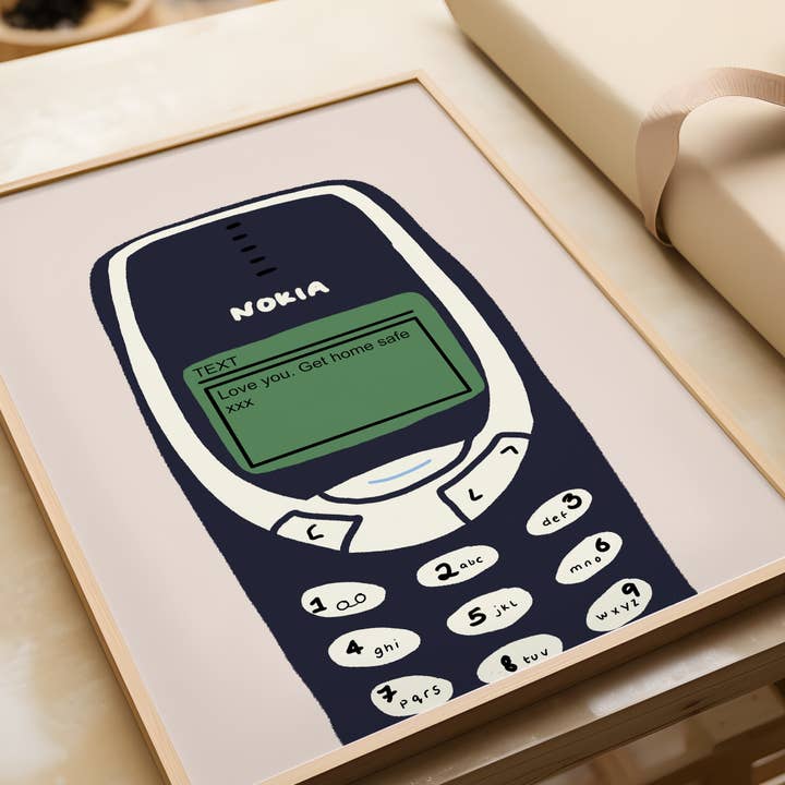 Ti amo stampa Nokia per la vendita all'ingrosso da parte di Pink Giraffe Print Co