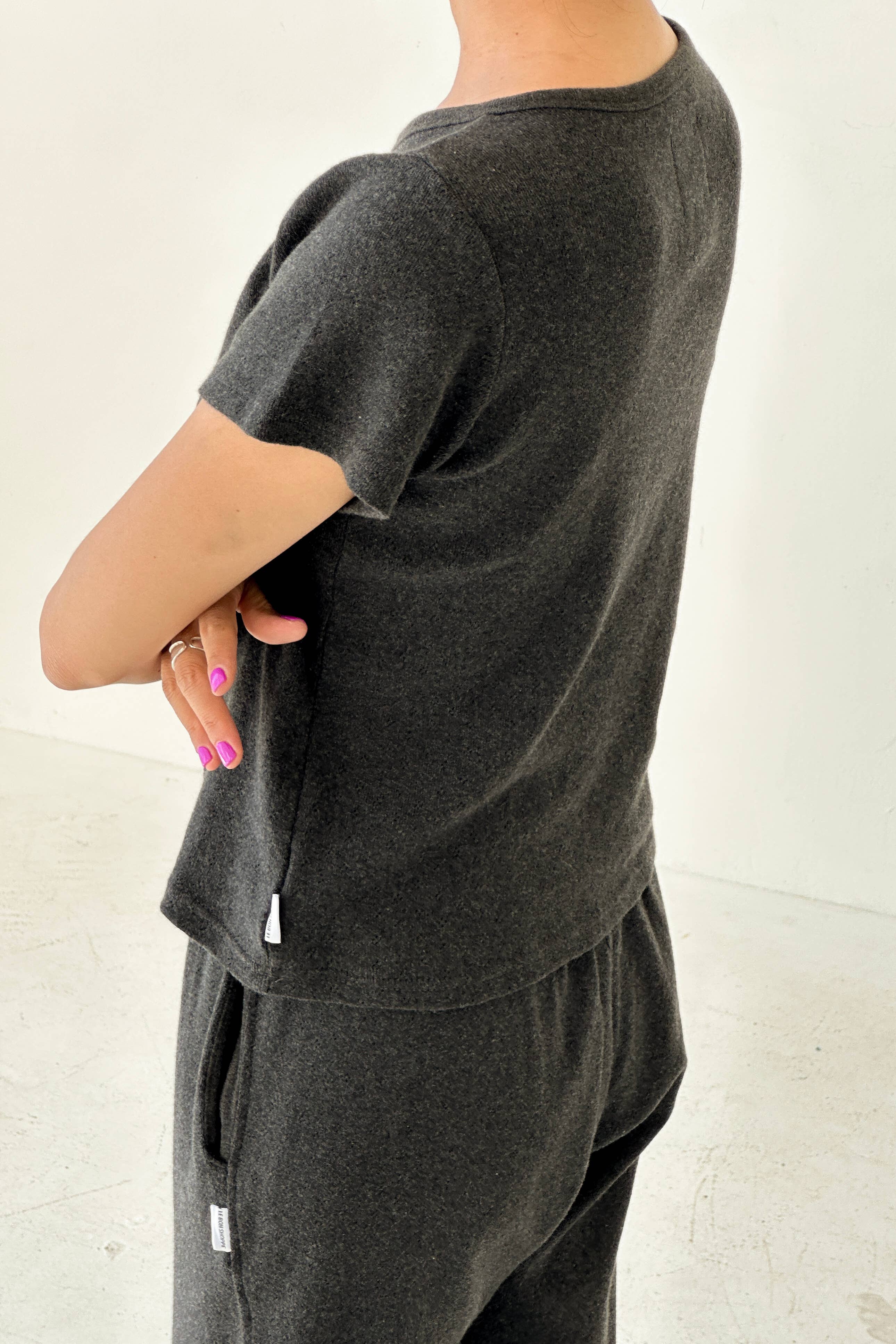 Le Bon Shoppe - Wholesale Knit Top - Women's - Pointelle Babe Tee (2S-2M-1L)2