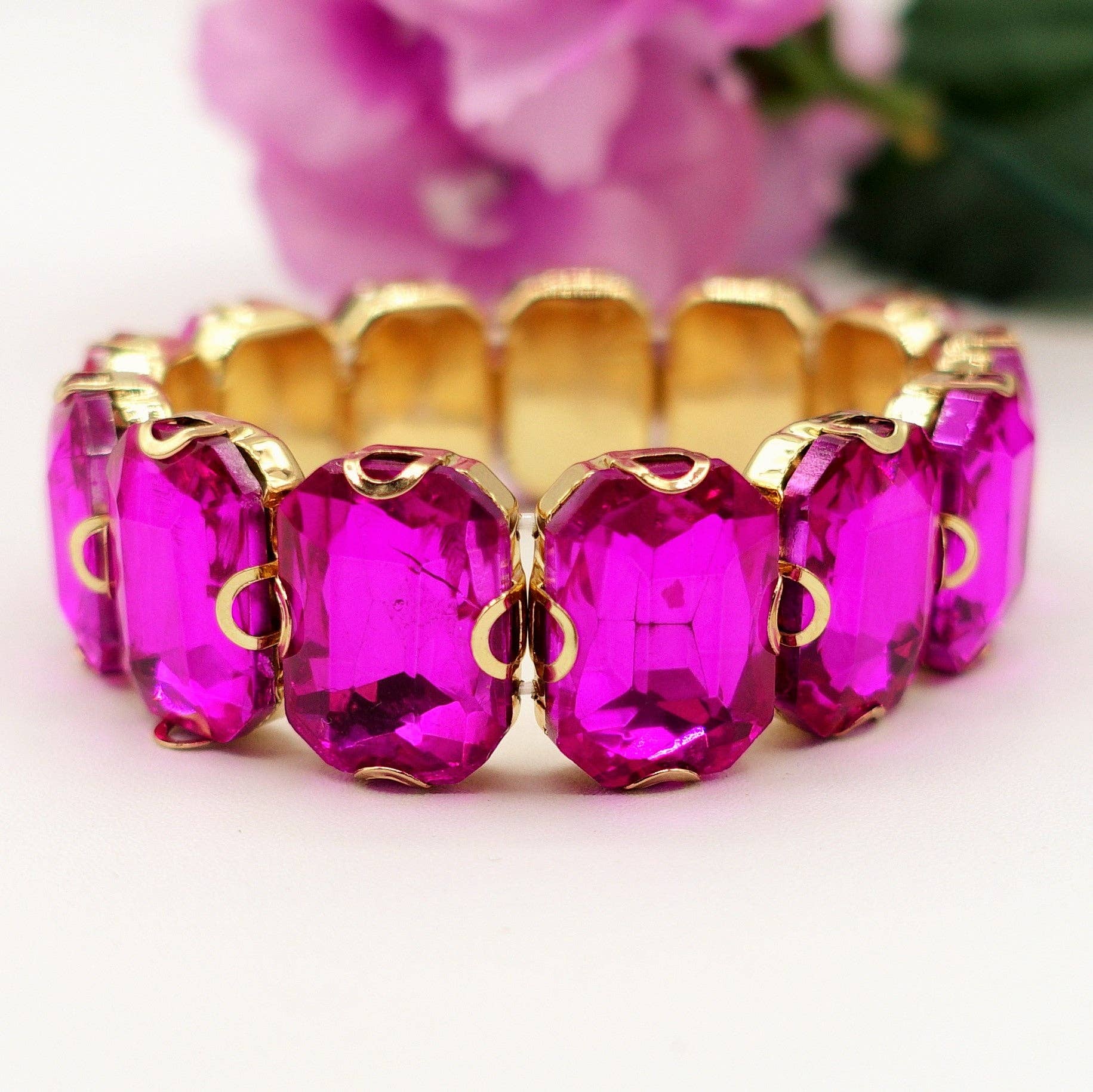 Daemon srls - Wholesale Bangle Bracelet - MARGOT - Bracciale Elasticizzato con pietre sfaccettate - LUCE COLLECTION5