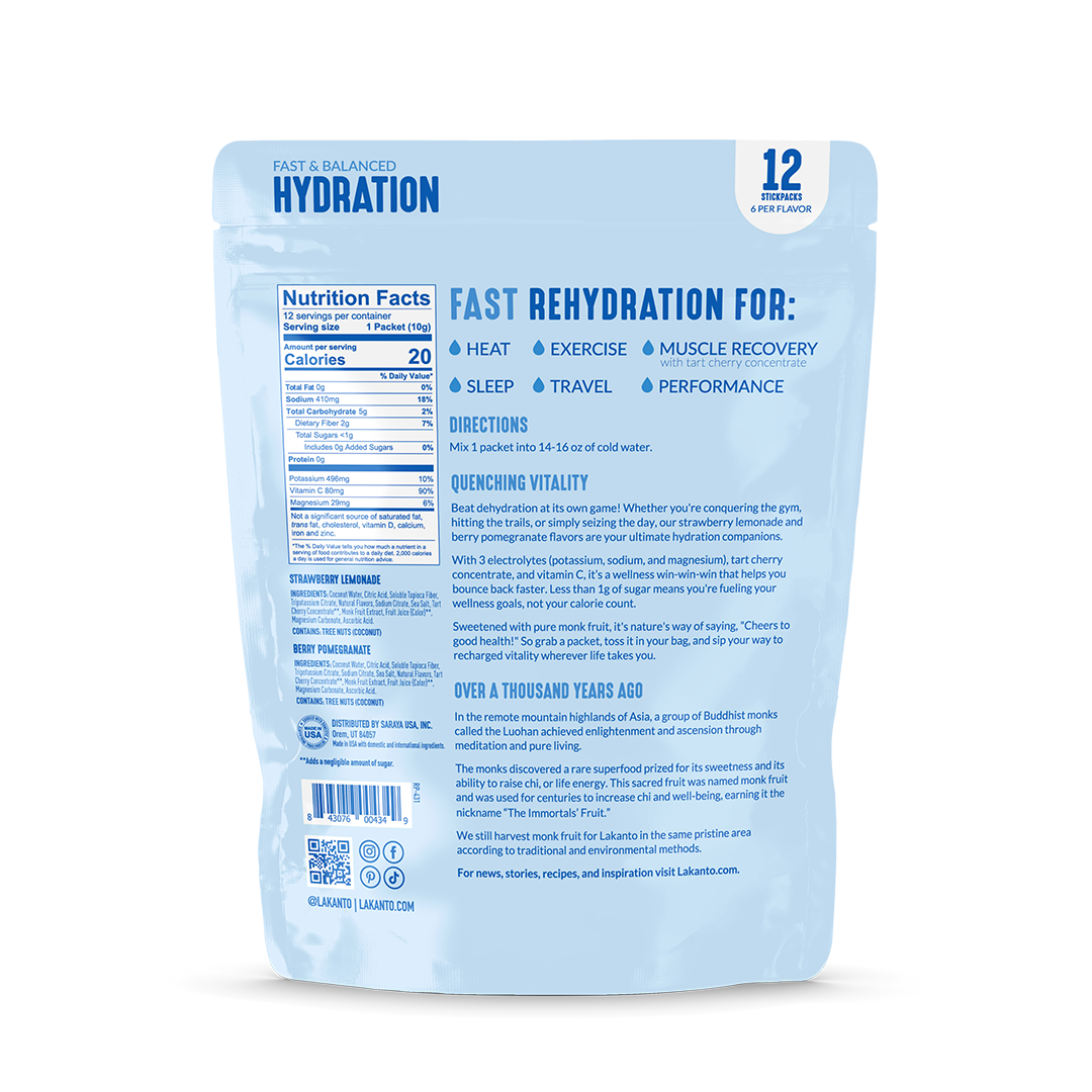 Lakanto - Wholesale Drink Mix - Lakanto Hydration Pack Electrolyte Drink Mix - Variety Pack1