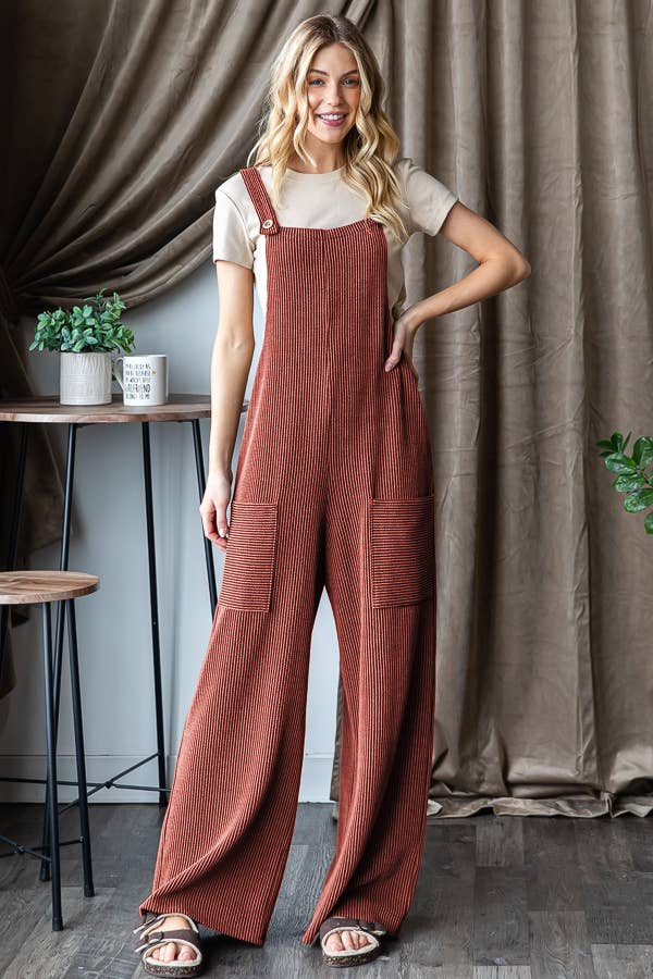 HEIMISH - Wholesale Jumpsuit - Women's - EP6810-10 SLEEVELESS SOLID URBAN RIBBED JUMPSUITS19
