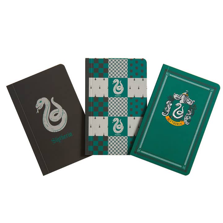 Harry Potter: Slytherin Pocket Notebook Collection (Set of 3) for wholesale by Insight Editions - #1 Pop Culture Publisher