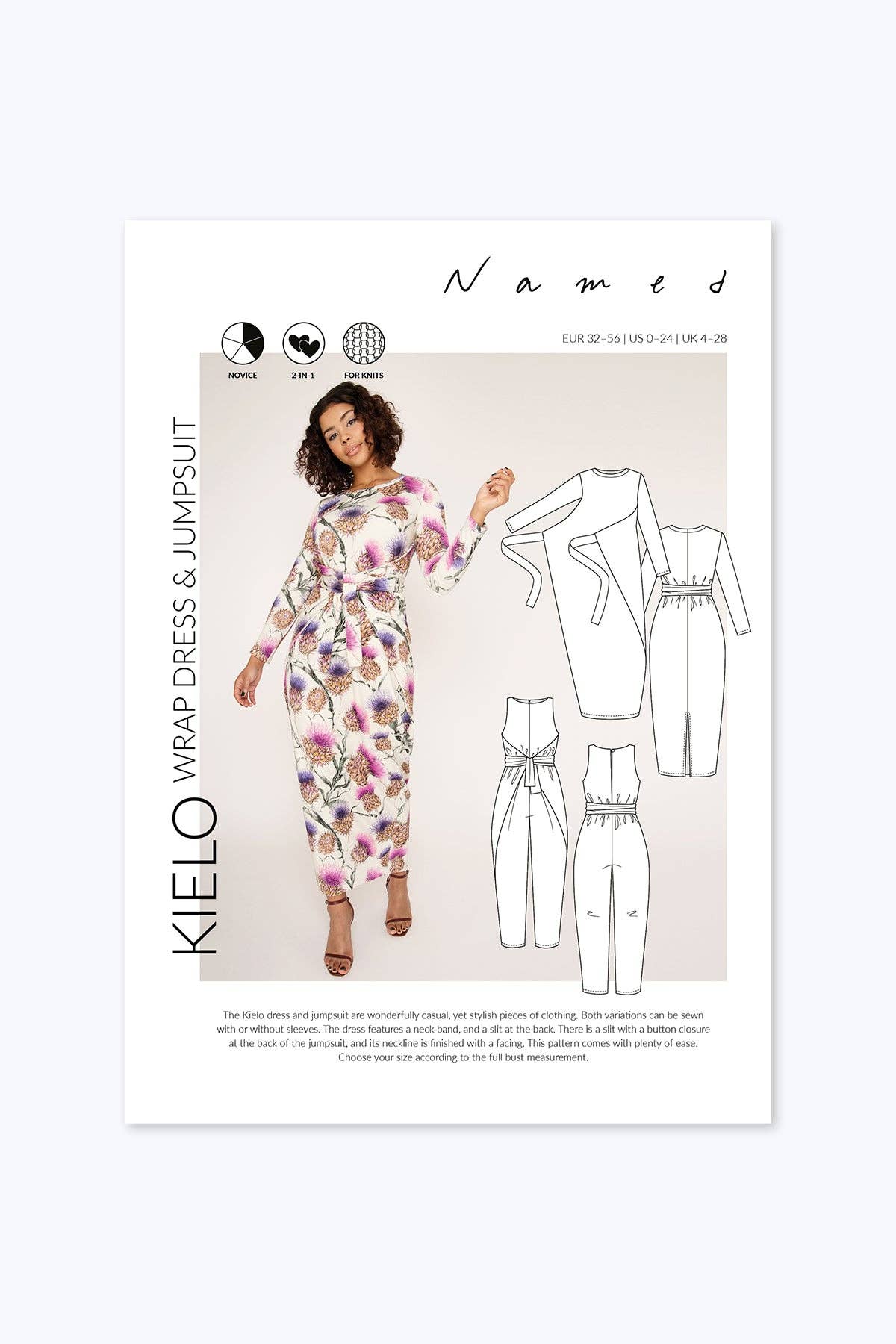 Named Clothing Finland Oy - Venta al por mayor Kits de costura - Vestido y mono Kielo con envoltura14