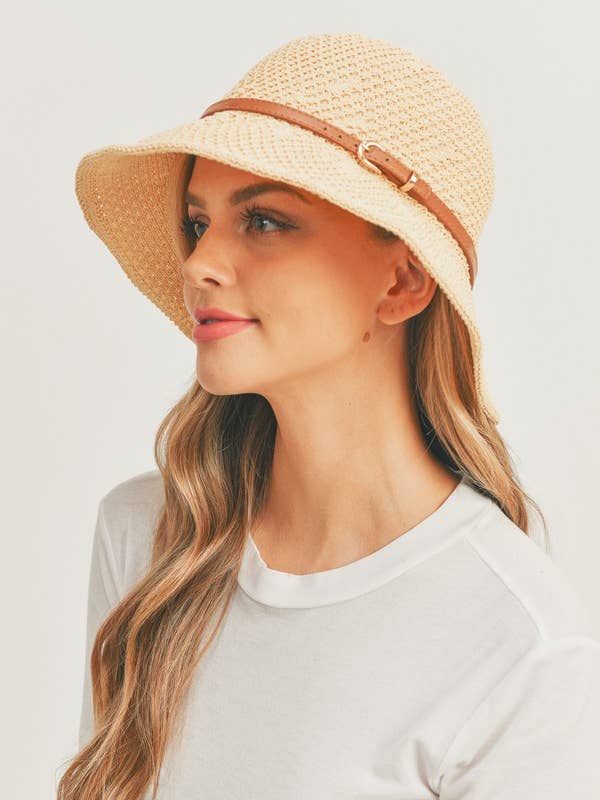 EMMERHOED MET HAAKPATROON EN BAND voor wholesale door Shop Neighbors