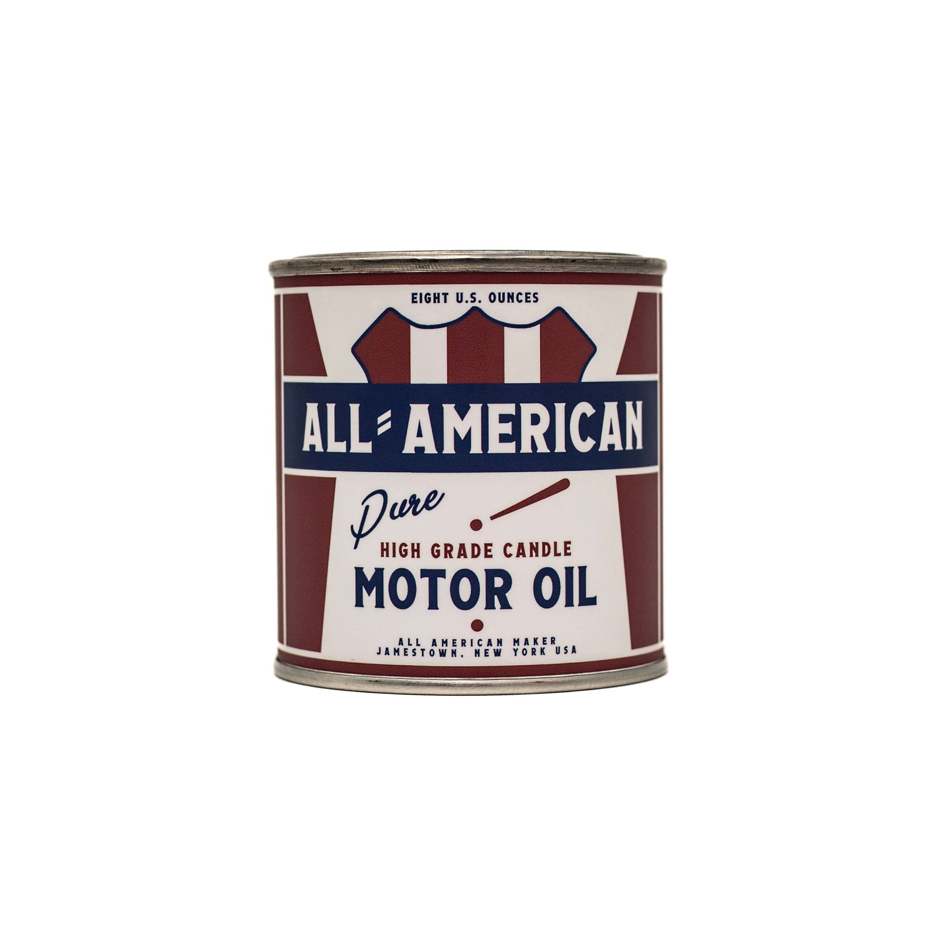 All American Maker - Wholesale Jar/Filled Candle - All-American Motor Oil Candle