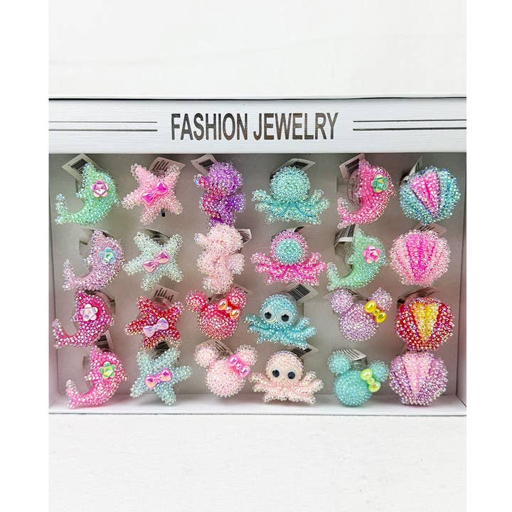 STYLE C Anneaux de fête lumineux pieuvre et coquillage en vente sur Faire0